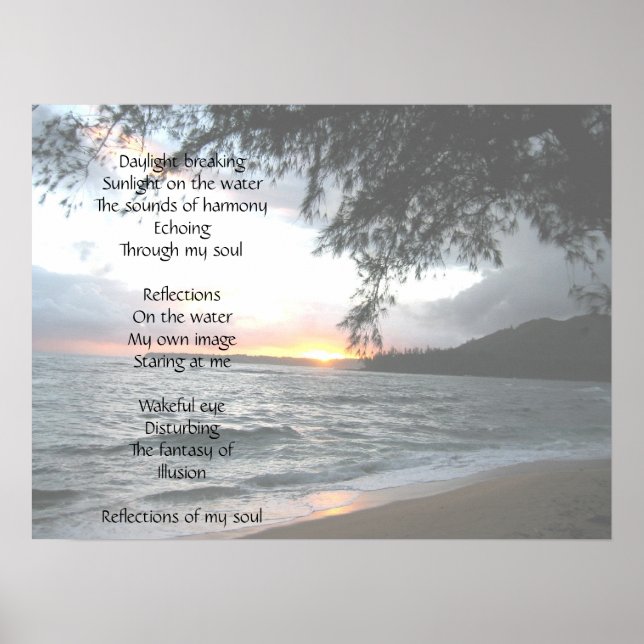 Reflection Poem Poster (Front)