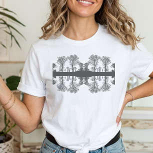 reflection tree Minimalist NATURE  T-Shirt