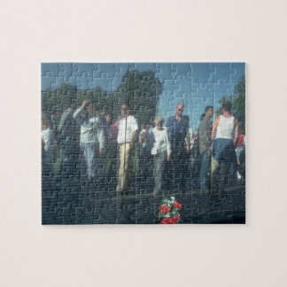 Reflection Vietnam Veterans Wall Washington DC Jigsaw Puzzle