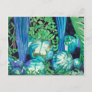 "Reflections 1" watercolour painting postcard