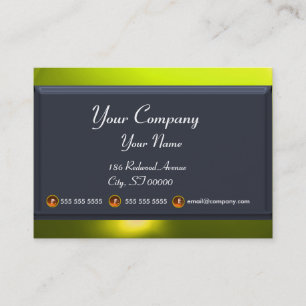REFLECTIONS 2 TOPAZ monogram white blue grey Business Card