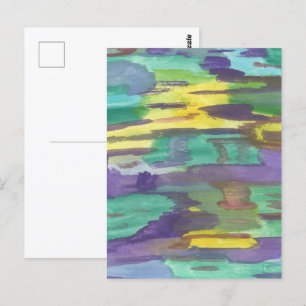 Reflections Abstract Art Postcard