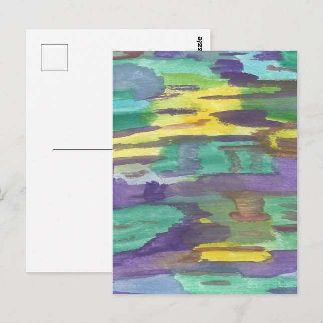Reflections Abstract Art  Postcard (Front/Back)