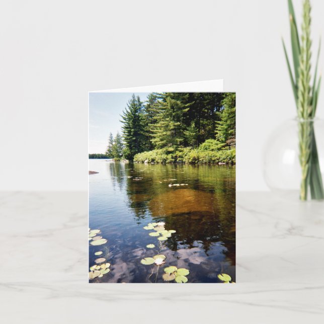 "Reflections at the Lake" Card (Front)