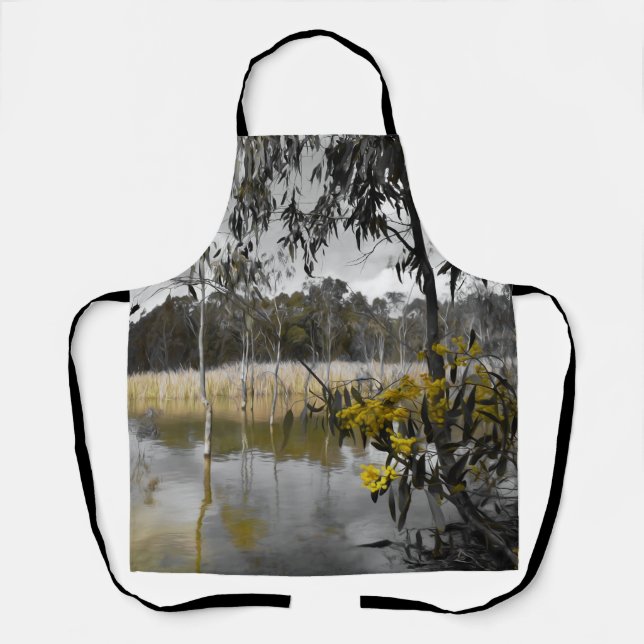 Reflections Beneath Grey Skies Apron (Front)