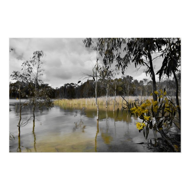 Reflections Beneath Grey Skies Poster (Front)
