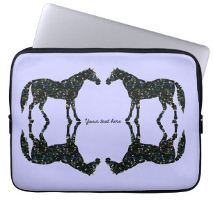 Reflections Blue Horses Laptop Sleeve