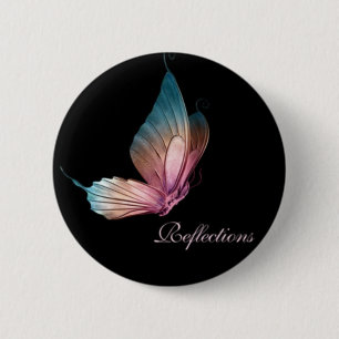 Reflections Butterfly Button