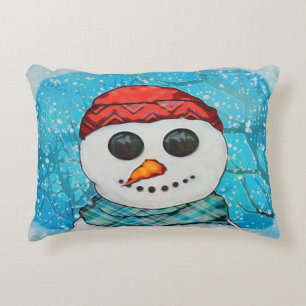 Reflections Christmas Snowman DECOR COLLECTION Decorative Cushion