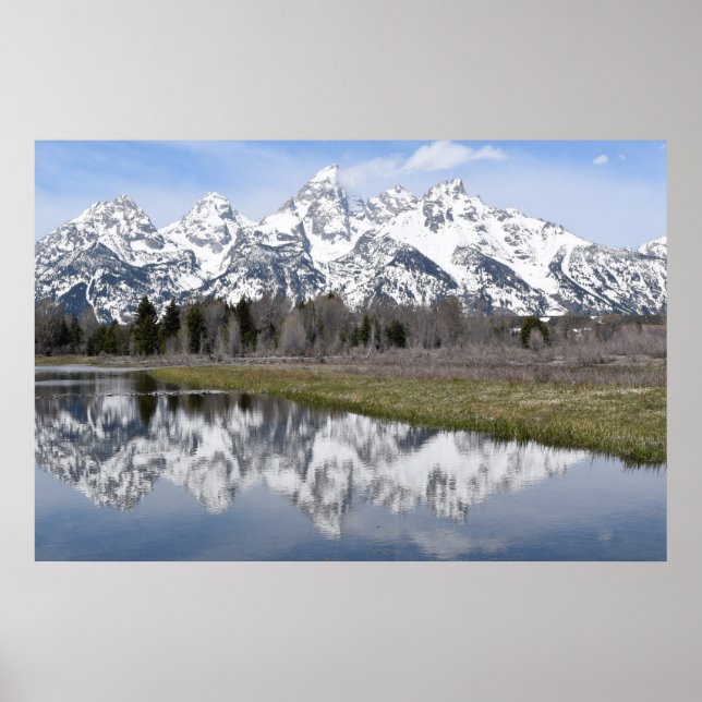 Reflections from the Mountains (Grand Tetons) Poster (Front)