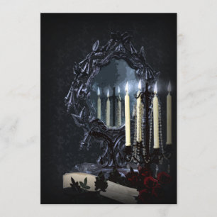 Reflections Gothic Fantasy Wedding Invitation
