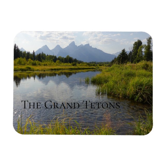 Reflections Grand Teton National Park Wyoming Magnet (Horizontal)