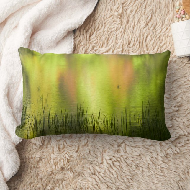 Reflections in Mirror Lake | Yosemite Lumbar Cushion (Blanket)