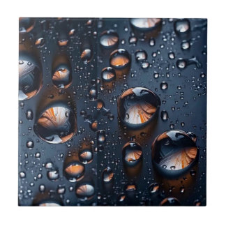 Reflections in Raindrops” Ceramic Tile