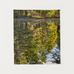 Reflections in Red Eagle Pond   White Mountains Tapestry