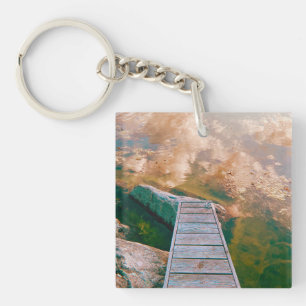 Reflections in the swedish archipelago key ring