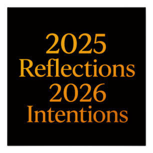 Reflections Intentions 2026 Gold Goal Planner  Poster