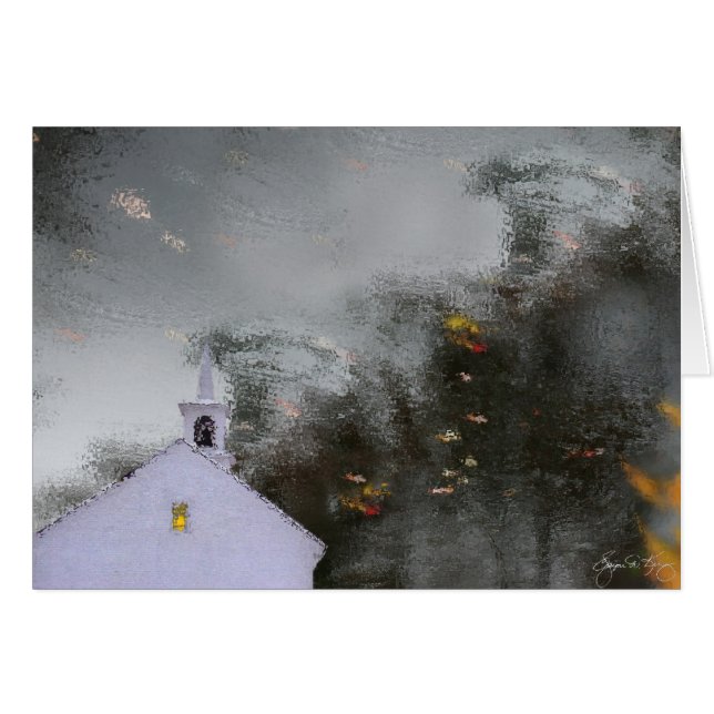 Reflections of a Chapel in Autumn Light (Front Horizontal)