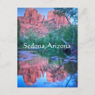 Reflections of Cathedral rock Sedona, Arizona Postcard