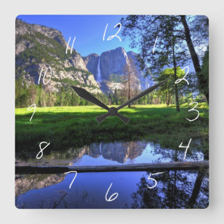 Reflections of Falls Square Wall Clock