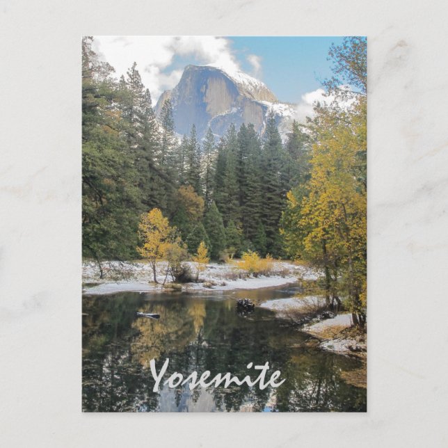 Reflections Of Half Dome Postcard (Front)