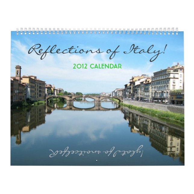 Reflections of Italy Jumbo Calendar (Cover)
