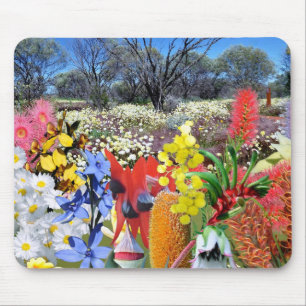 REFLECTIONS OF OZ Australian Wildflowers Mouse Pad
