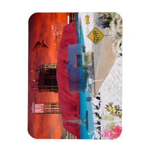 REFLECTIONS OF OZ ULURU Ayers Rock Magnet