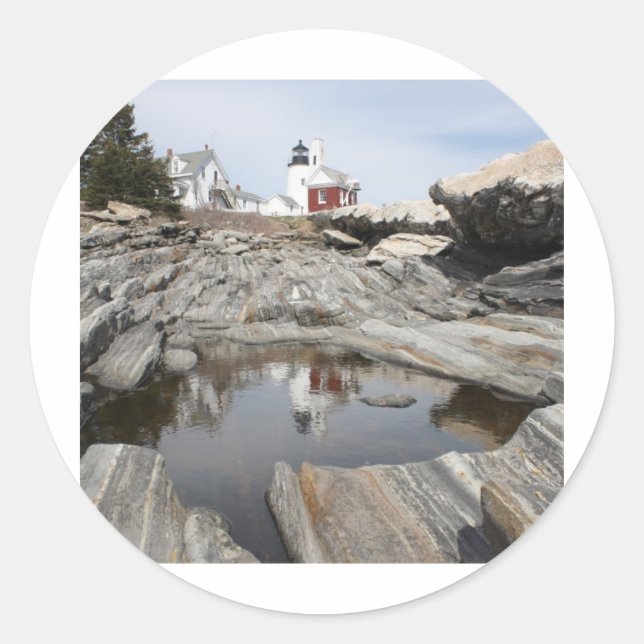 Reflections Of Pemaquid 1 Classic Round Sticker (Front)