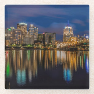 Reflections of Pittsburgh Glass Coaster
