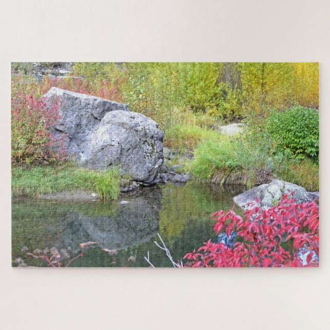 Reflections of Stone and Grass Jigsaw Puzzle (Horizontal)