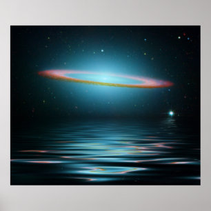 Reflections of the Sombrero Galaxy Poster