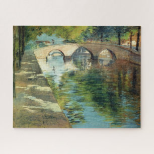 Reflections on a Canal (by William Merritt Chase) Jigsaw Puzzle
