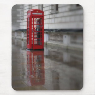Reflections on a Red Phone Box - London Mouse Pad