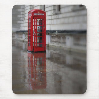 Reflections on a Red Phone Box - London Mouse Pad