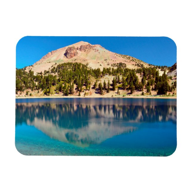Reflections On Lake Helen, Lassen Volcanic Magnet (Horizontal)
