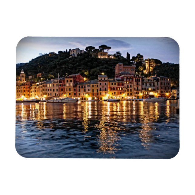 Reflections on Portofino, Italia - Italy Magnet (Horizontal)