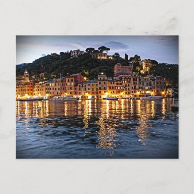Reflections on Portofino, Italia Postcard (Front)