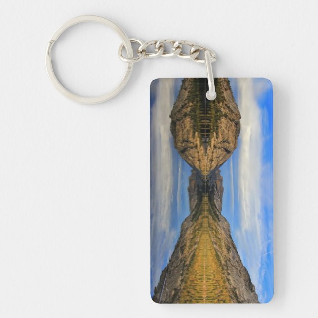 Reflections on Tenaya Lake Key Ring (Front)