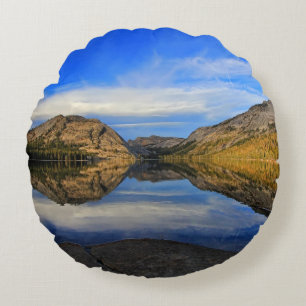 Reflections on Tenaya Lake Round Cushion