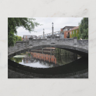 Reflections on the River Wensum, Norwich Postcard
