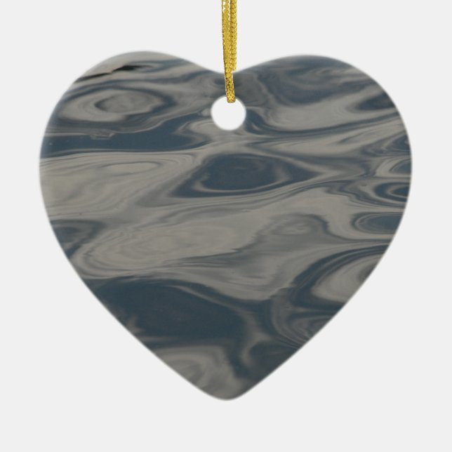 Reflections on Water Ceramic Ornament (Front)