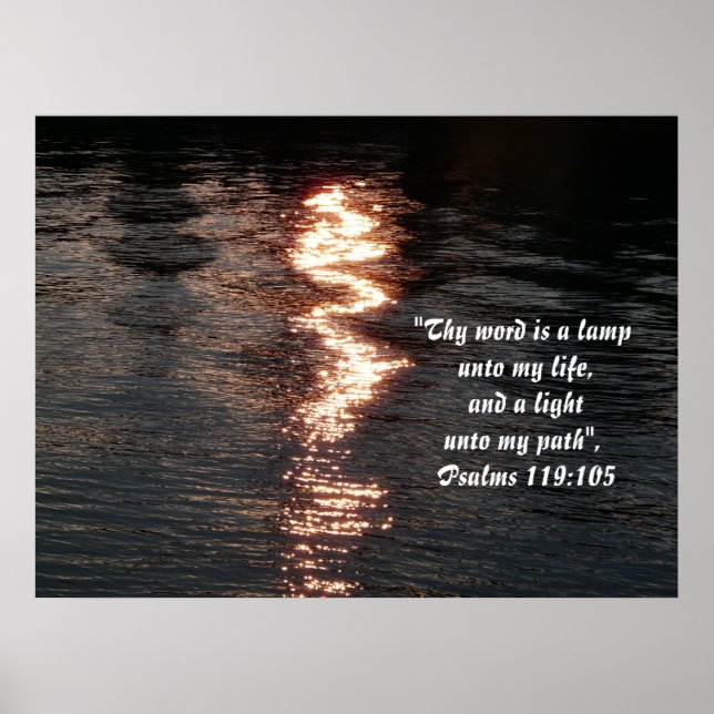 Reflections on Water/Scripture Poster (Front)