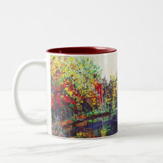 Reflections Painting Two-Tone Coffee Mug