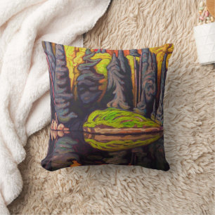Reflections, Sand Lake, Algoma Lawren Harris Cushion