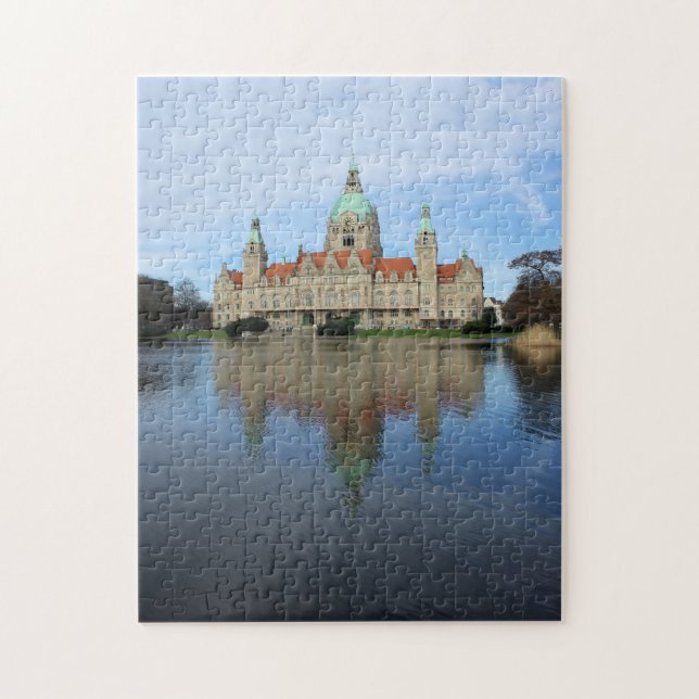 Reflections - Town Hall - Hannover, Germany Puzzle (Vertical)