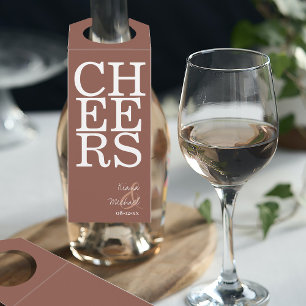 Reflections Wedding Cheers Clay ID774 Bottle Tag