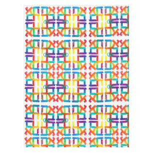 Reflective Ahava Jewish Love Art Tablecloth