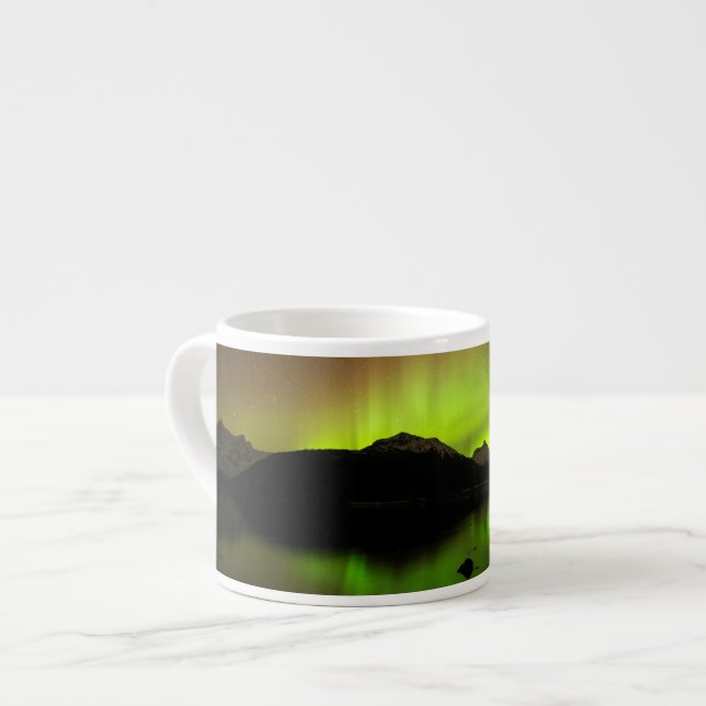 Reflective Aurora Espresso Cup (Front Left)