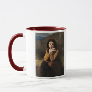 Reflective Beauty (Mignon Pensive) 1869 Bouguereau Mug